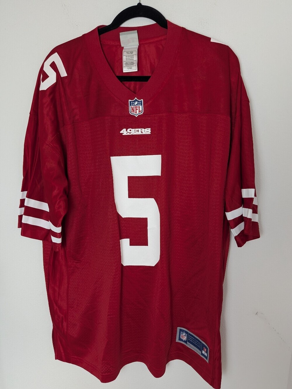 Trey Lance Scarlett San Francisco 49ers Men's Size XL Short Sleeve Jersey Red